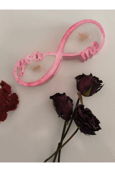 You & Me Sonsuz Desenli Taş Kalıp Ve Vanilya Kokulu Mum