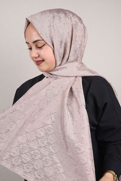 PİRAMİT Pyramid Monogram Flush Shawl - Pattern-02 - Color-01