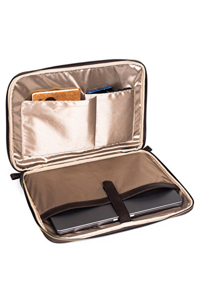 mussen Θήκη φορητού υπολογιστή & χαρτοφύλακα για Macbook Air Pro 13 - 14 ιντσών - Raven Brown