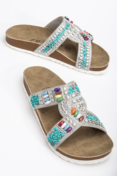 Polomia Comfort Elina Women's Orthopedic Eva Sole Universal Gunsmith Summer Slippers