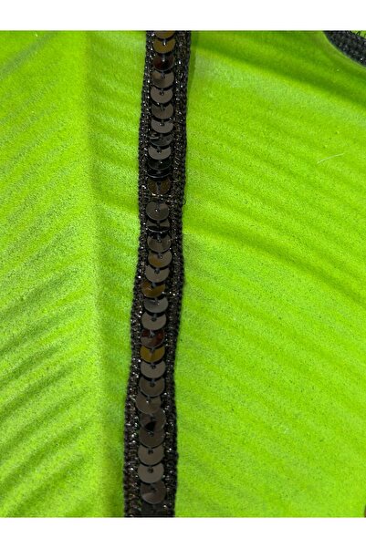 Gönülden Tasarım En 1 cm Black Sequined Ribbon Sewing Clothing Accessory (1 M...