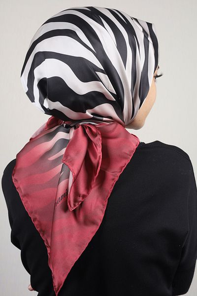 PİRAMİT Φουλάρι από ρεγιόν με σχέδιο Pyramid Luxer - Pattern-37 - Color-06