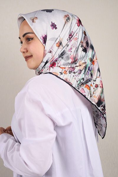 PİRAMİT Φουλάρι από ρεγιόν με σχέδιο Pyramid Luxer - Pattern-54 - Color-11