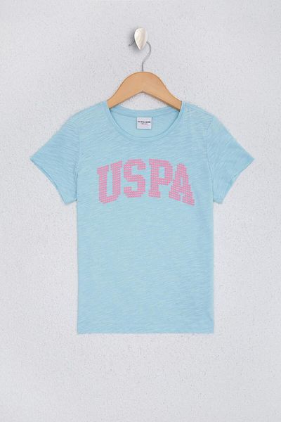 U.S. Polo Assn. БАЗА. ПОЛО АСОШЪН Тениска с кръгло деколте за момиче