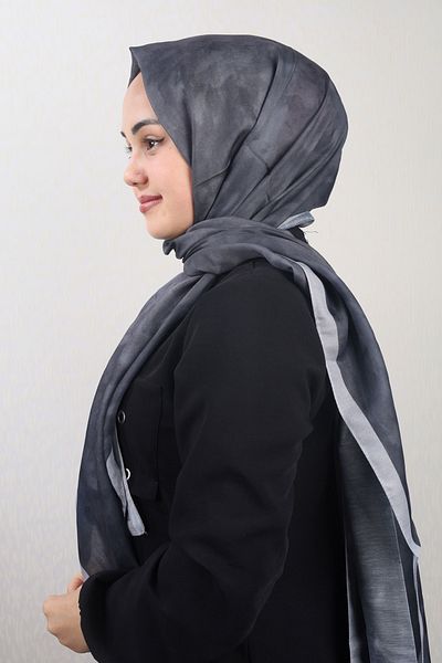 PİRAMİT Pyramid Patterned Digital Soft Shawl - Pattern-03 - Color-19