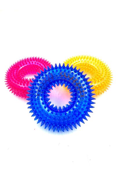 Tasma Market Serrated Sound Teether Dog Toy Set 3 Pieces m
