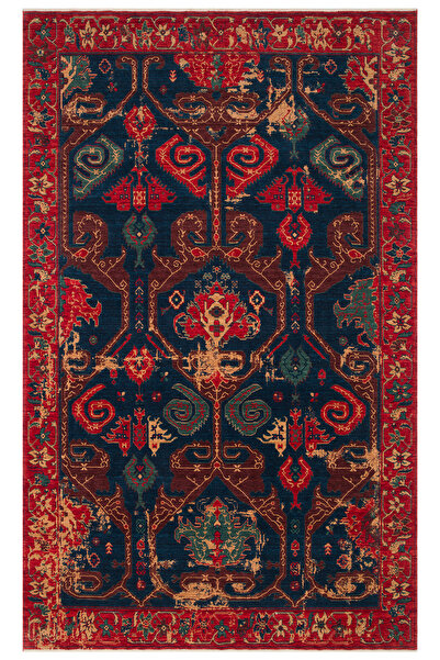Neşem Halı Boutique Ekohalı Kadim Kdm 05 Red Vintage Anadolu Motiflerine Sahi...