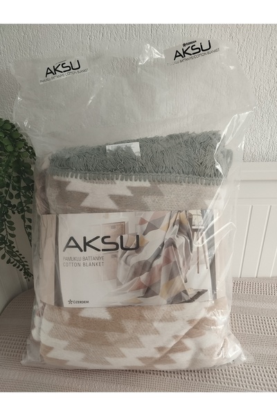 MERİLORA Aksu Pamuklu 150 x 200 cm Tv Battaniyesi