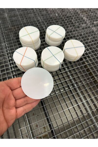 ouzhanya hediyelik Yuvarlak 7 Cm Şeffaf Pleksi Magnet Boyama Ve Süslemeye Uyg...