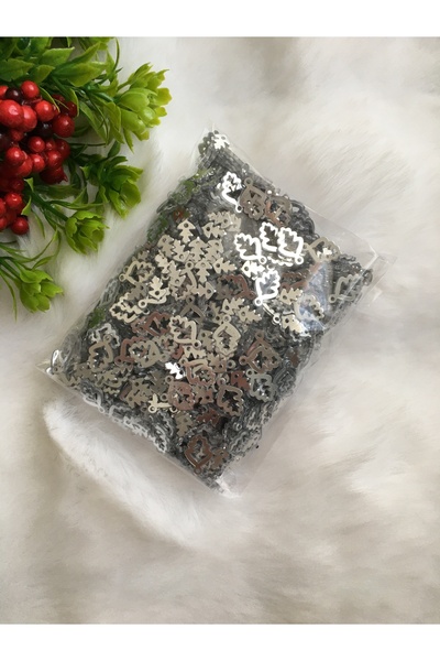 pulsan 50gr Yazma Oya Pulu Gümüş