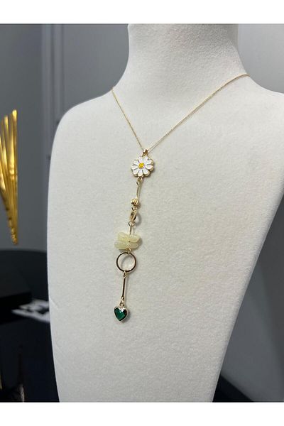Store Steel Long Design Low-Cut Necklace
