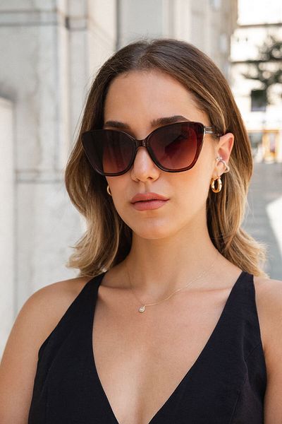 Monvago Mv 1026-1 Brown Women's Sunglasses