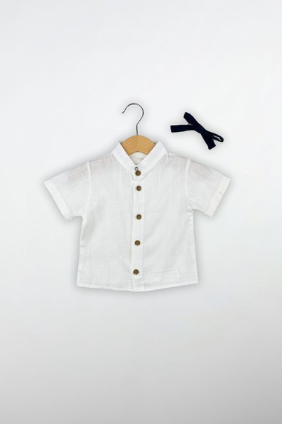 Globaby 2-Piece Men's Set with Ribbon Bow Tie and Salopette