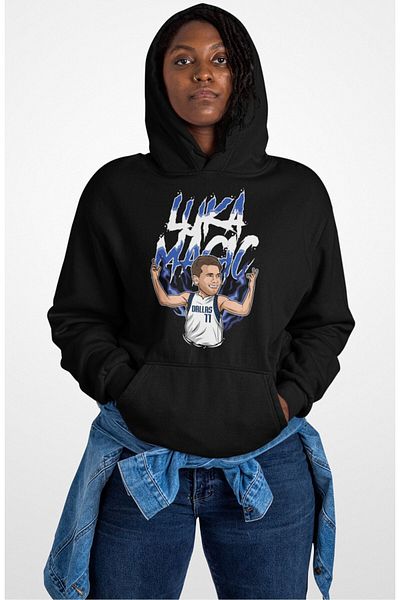 Fuddy Moda Unisex Luka Doncic Basketball Themed Oversize Capnlu Hoodie