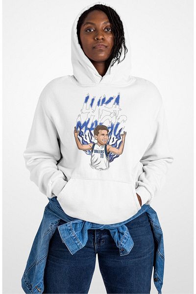 Fuddy Moda Unisex Luka Doncic Basketball Themed Oversize Capnlu Hoodie