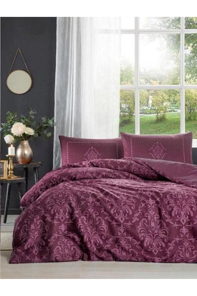 CPU ELEKTRONİK Antico Plum Single Ranforce Duvet Cover Set