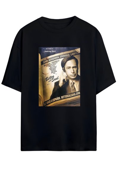 MAGORS BETTER CALL SAUL UNISEX PAMUKS T-SHIRT VEĆEG RAZMERA