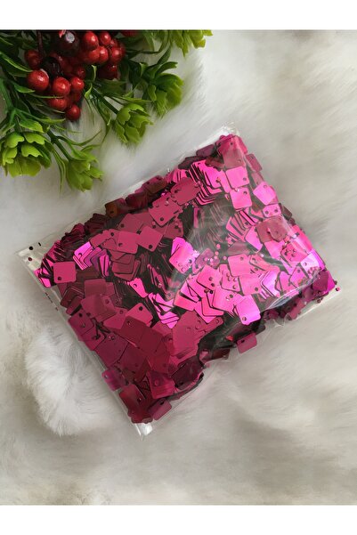 pulsan 50gr Kare Fuşya Yazma Oya Pulu