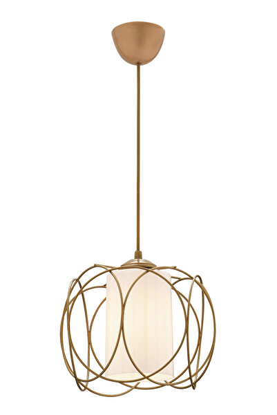 Trend Kitchen Olympicum Model Beyaz Mika Camlı Eskitme Salon, Mutfak, Oturma Odası Sarkıt Avize Aydınlatma