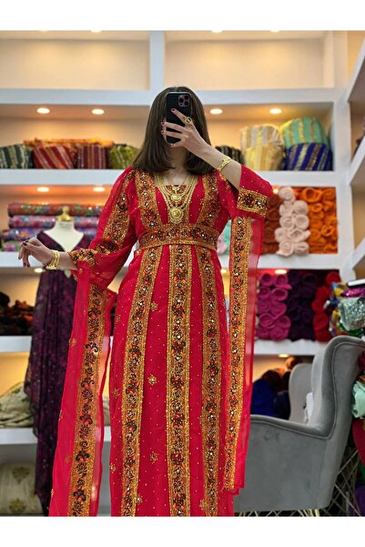 SOLİN YÖRESEL Kadın Yöresel Elbise Düğünük Kaftan Abiye