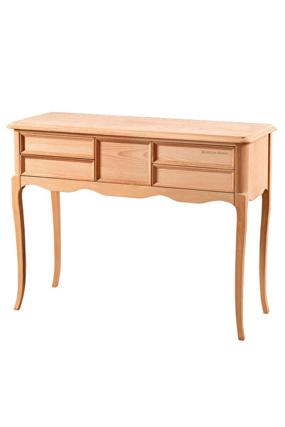 Mobilya Baba Yalıhüyük Rustik 5 Çekmeceli Dresuar Cilasız Ham Ahşap