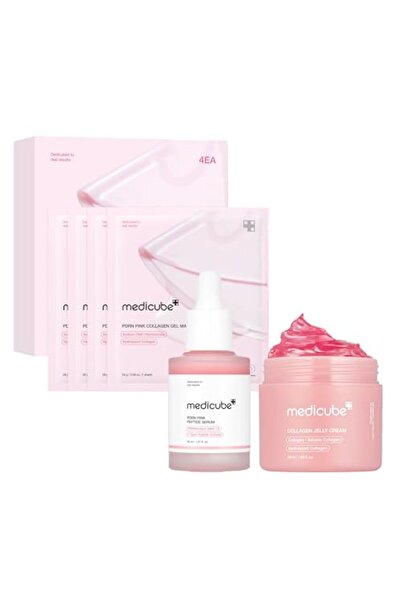 Medicube PDRN Pink Collagen Gel Mask - 48 Saat Boyunca Elastikiyet Koruyucu v...