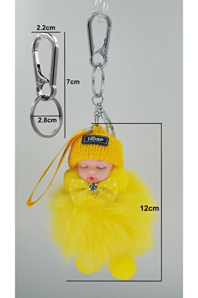 shop Breloc PĂPUȘĂ dormitoare de pluș, CÂRLIG CARABINA ZINC