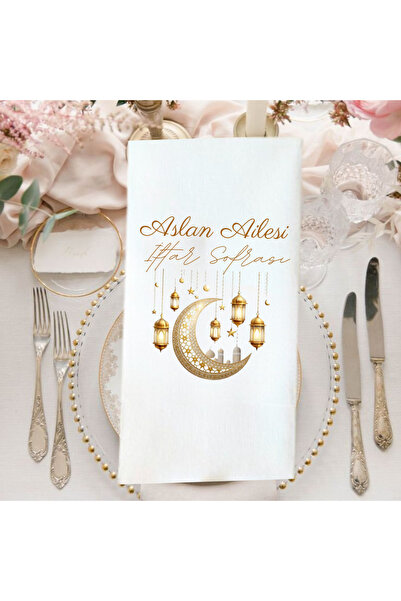 Lion Baskı ve Organizasyon Kişiye Özel İftar vakti temalı peçete 20 adet