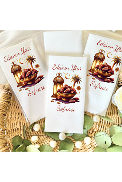 Lion Baskı ve Organizasyon Kişiye Özel İftar vakti temalı peçete 20 adet