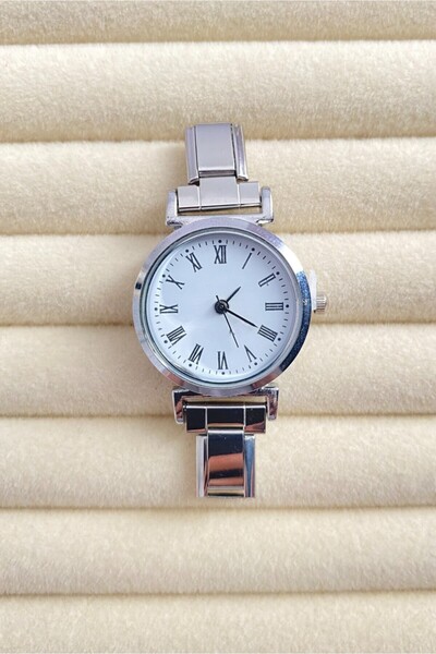 Diamara Designs Charm Clock Steel Written