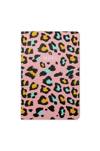Destek Yayınları Leopard Pink Notebook