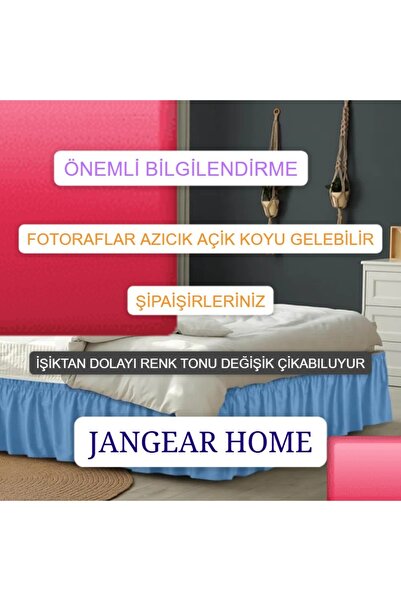 JANGEAR baza fırfır baza eteği çift kişilik tek kişilik yatak lastikli fırfır komple yatak