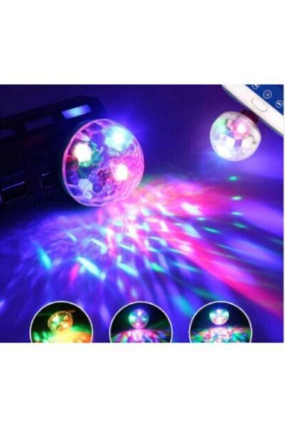 BoostZone In-Vehicle Auto Car Disco Ball Sound-Sensitive Led Usb Led Lamp