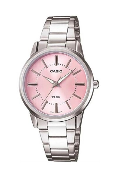Casio Kadranı Pembe Kordonu Gri Renk Garantili Kadın Kol Saati