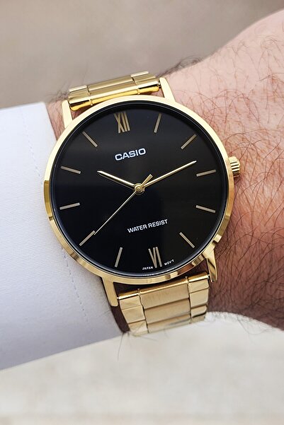 Casio Men's Wristwatch with Dial Black Cord Yellow Color Guaranteed