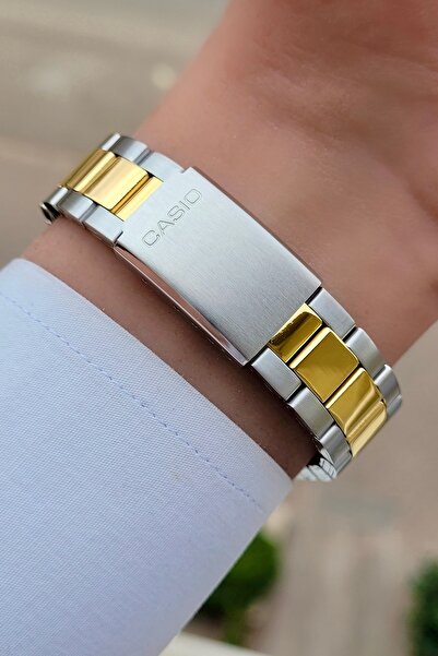 Casio Marka Sarı Gri Renk Garantili Kadın Kol Saati