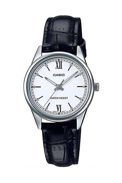 Casio Brand Full Steel Gray Case Black Color Guaranteed Women's Wristwatch