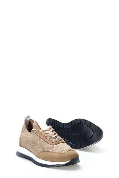 Ayakkabıhane Εσωτερικά και εξωτερικά Γνήσια Nubuck Leather Mink Knitwear Ανδρικά παπούτσια casual AH 08722131512