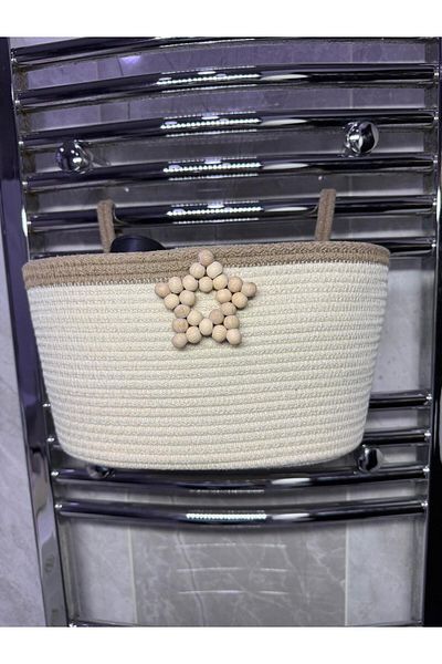 Sarda Design منظم سلة مناشف الحمام 31 سم × 17 سم × 16 سم