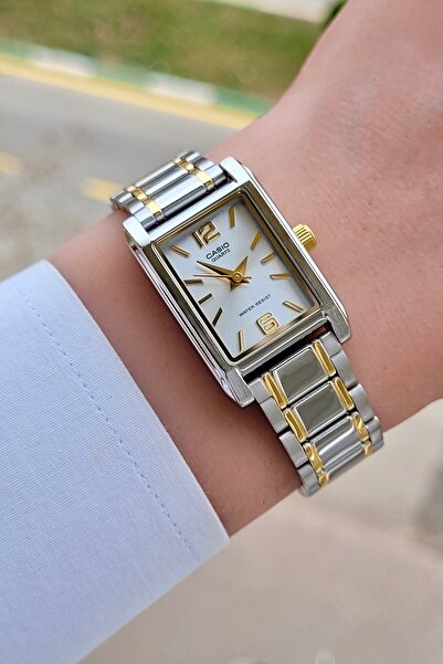 Casio Sarı Gri Renk Garantili Kadın Kol Saati