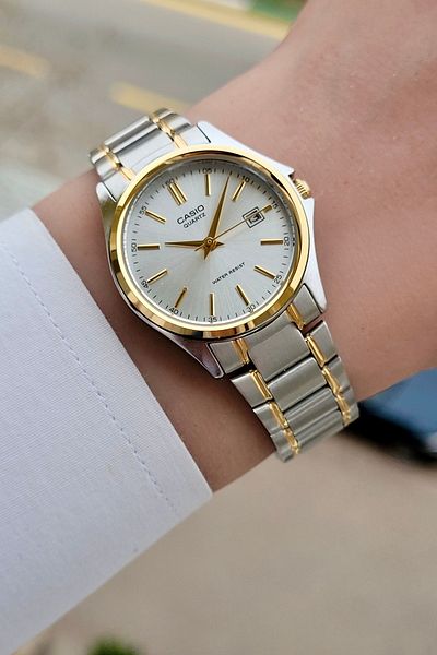 Casio Yellow Gray Color Guaranteed Women's Wristwatch