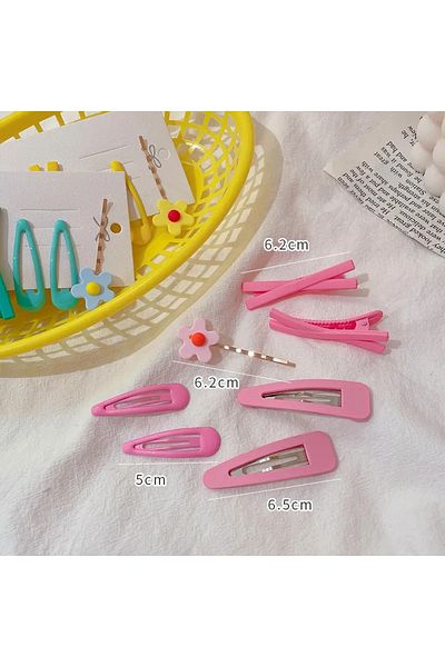 So Much Accesories So-Much Παιδικό Σετ αγκράφες Collet Snap Ροζ
