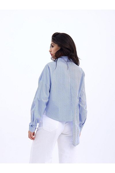 Simala 5419 Shirt-Blue and White Stripes