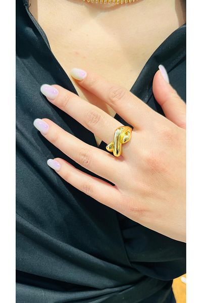 AURA Women's Bye Bye Steel Ring (Gold)
