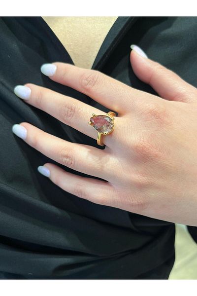AURA Natural Stone Ring Drop Model Zultanit Stone