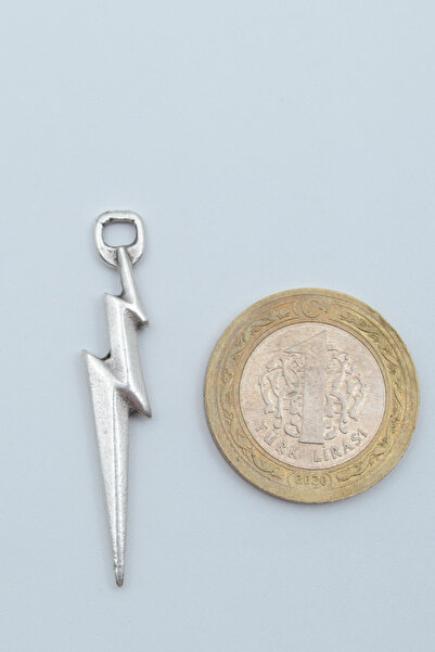 Bu Farklı Şimşek - The Flash Gümüş Kaplama Deri İp Kolye