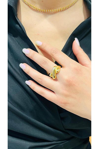 AURA Women's Bye Bye Steel Ring (Gold)
