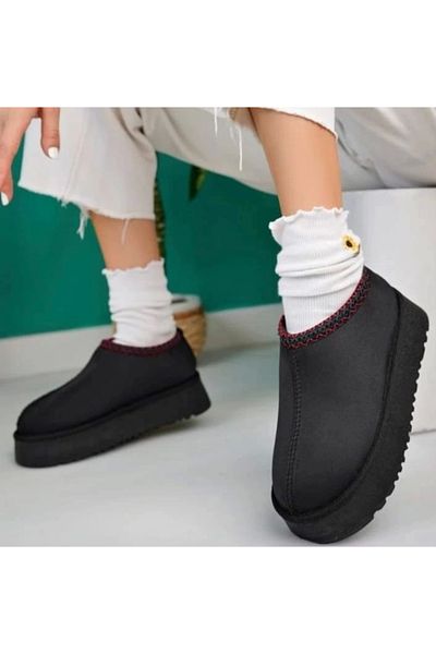 ufukmoda Foyk Black Suede Boots