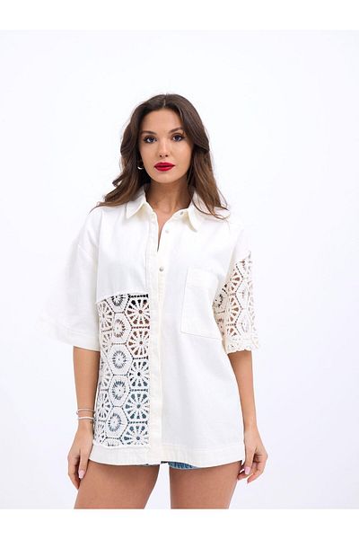 fh fashionhere 6953 Shirt-White