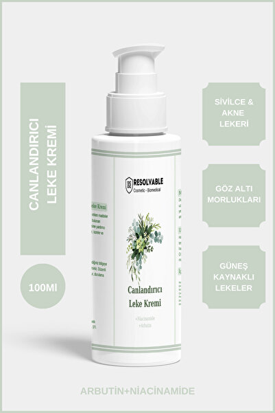 Resolvable Kozmetik Leke Karşıtı Cilt Bakım Kremi